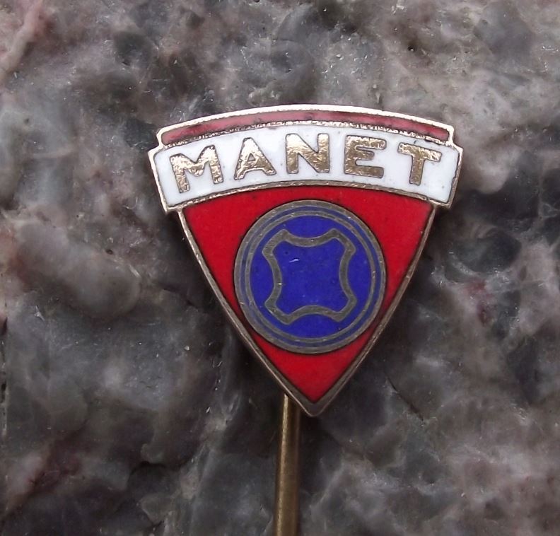Antique Manet Racing Classic Motorbike Czechoslovakia Motorcycle Pin Badge - Badgecrazy