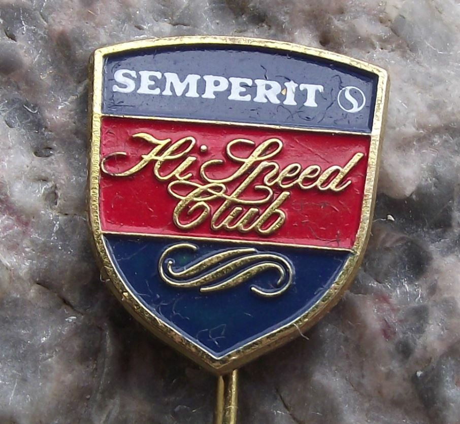 Vintage Semperit Racing Tyres Tires High Hi Speed Club Advertising Pin Badge - Badgecrazy
