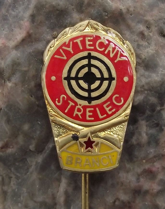 Vintage Sniper Award Military Reserve Gun Shooting Marksman Fine Shot Pin Badge - Badgecrazy
