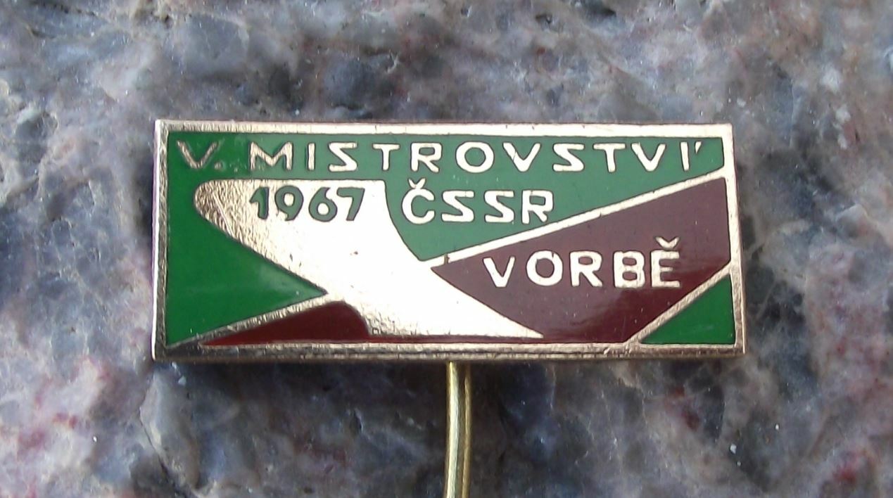 1967 National Czech Agricultural Ploughing Competition Exhibition Cup Pin Badge - Badgecrazy