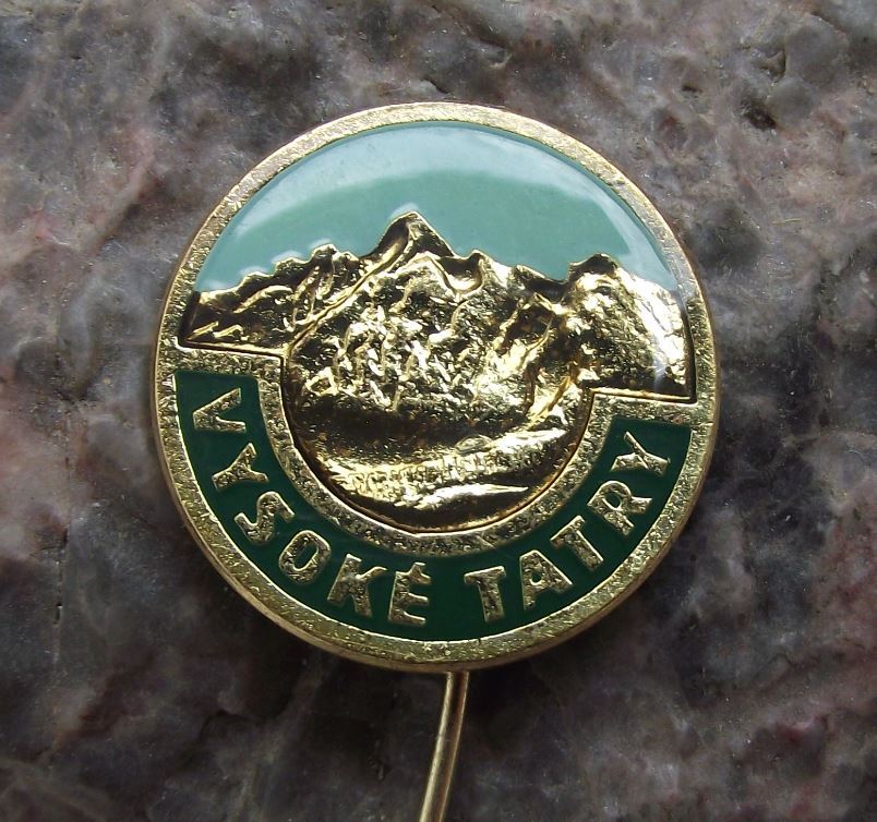 Antique Vysoke Tatry High Tatra Mountains Czechoslovakia National Park Pin Badge - Badgecrazy