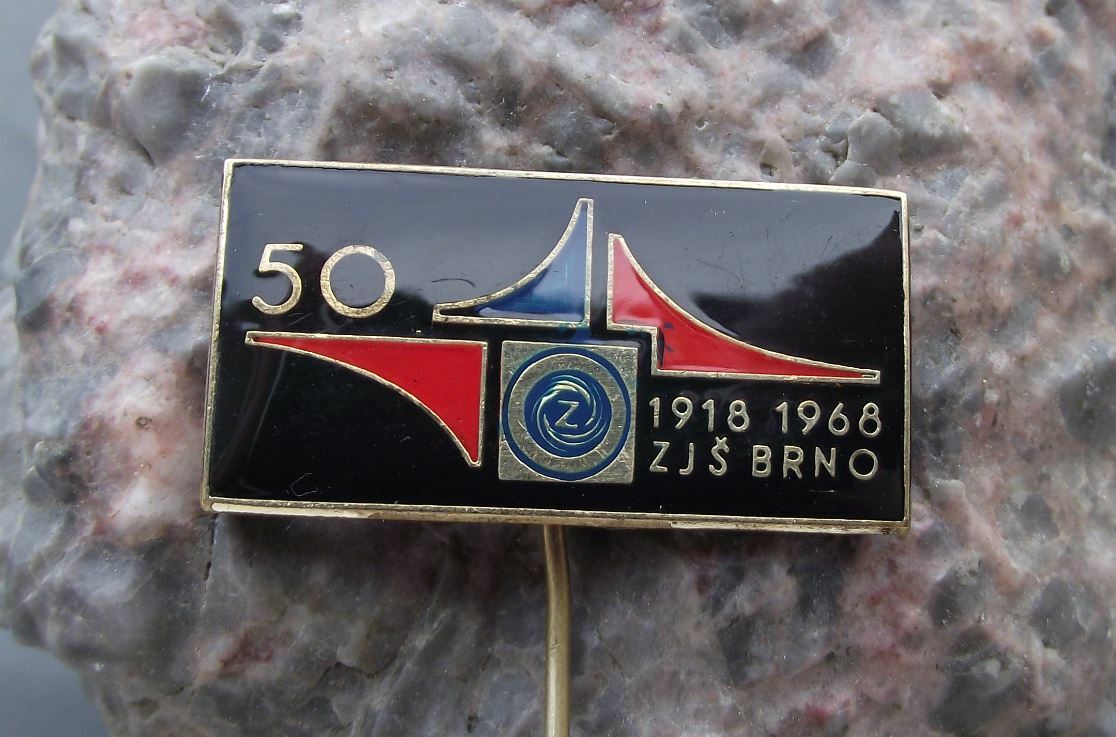 1968 CZ Czechoslovakia Weapons Jan Sverma Gun Factory 50th Anniversary Pin Badge - Badgecrazy