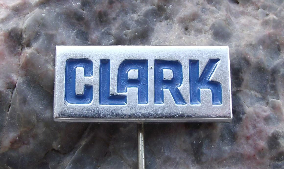 Vintage Clark Equipment Company Construction Equipment Fork Lift Truck Pin Badge - Badgecrazy