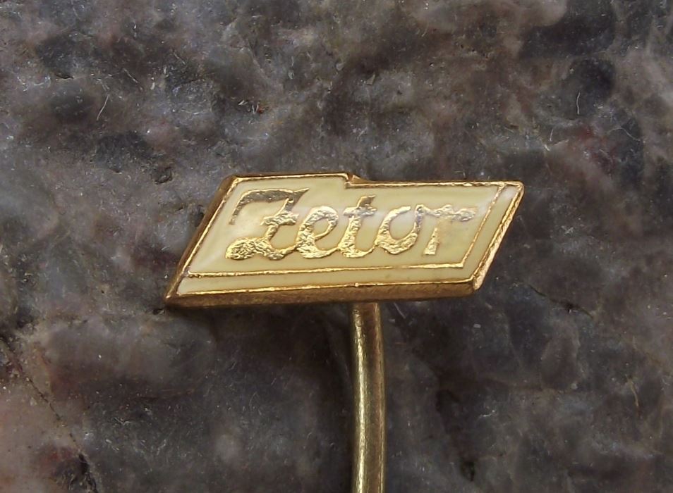 Small Zetor Farm Tractor Czechoslovakia Agriculture Crop Farming Logo Pin Badge - Badgecrazy