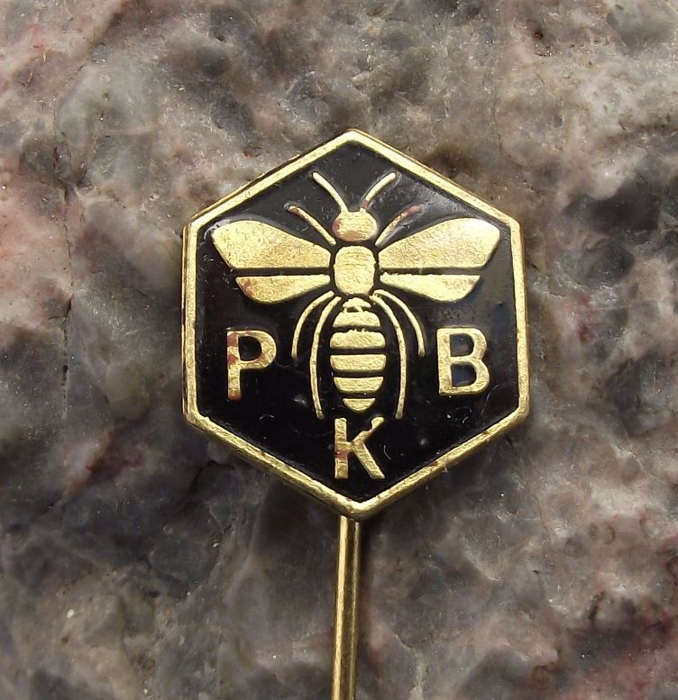 PKB Honey Bee Keeping Association Yugoslavia Hexagon Honeycomb PBK Pin Badge - Badgecrazy