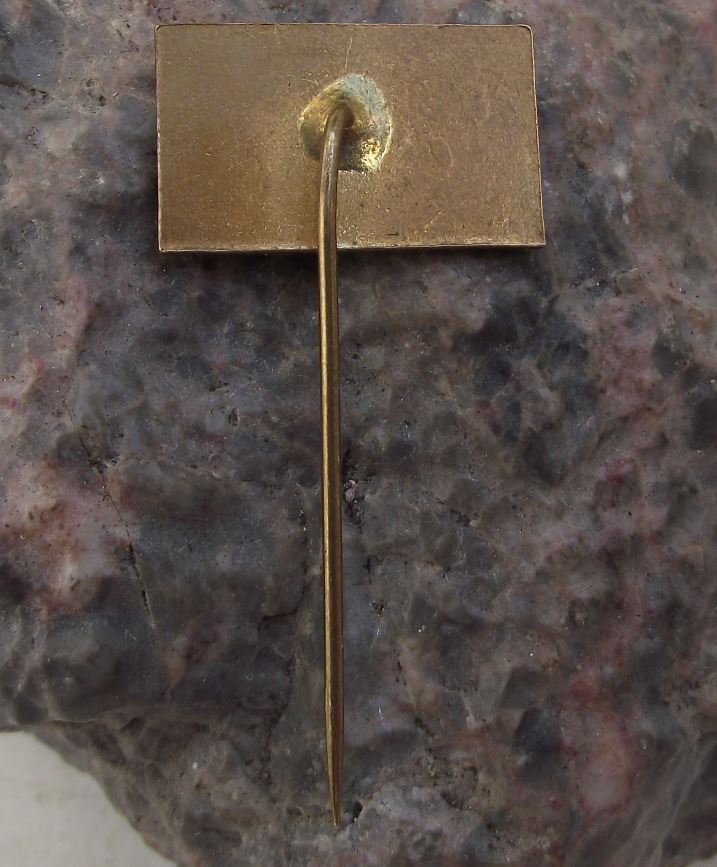 Antique Pribram Czechoslovakia Modern Post War Architecture Building Pin Badge - Badgecrazy