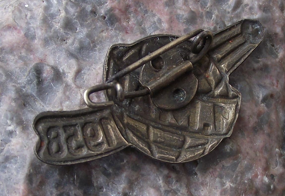 1958 Sputnik 1 Satellite May Day East German DDR Space Celebration Pin Badge - Badgecrazy
