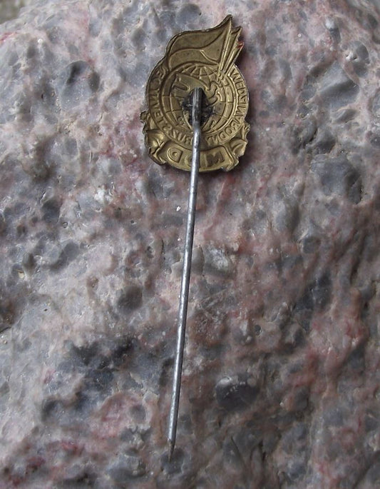 1958 International Trade Union Day MDD Czech National Celebration Dove Pin Badge - Badgecrazy