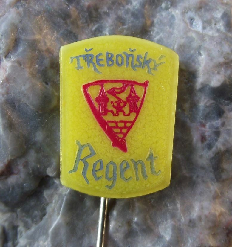 Antique Trebonsky Regent Trebon Czechoslovakia Brewery Beer Lager Pin Badge - Badgecrazy
