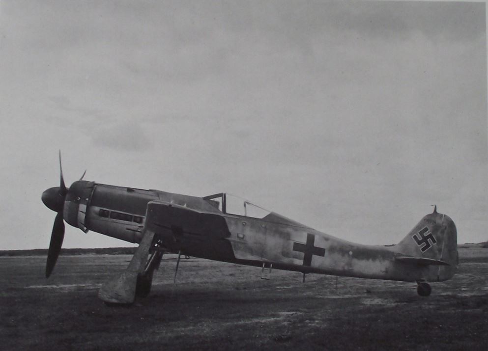 1974 Focke Wulf Fw 190 V 56 Luftwaffe WWII Fighter Aircraft Photographic Plate - Badgecrazy