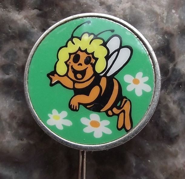 Vcelka Maja Die Biene Maja the Little Cartoon Girl Bee TV Program Pin Badge - Badgecrazy