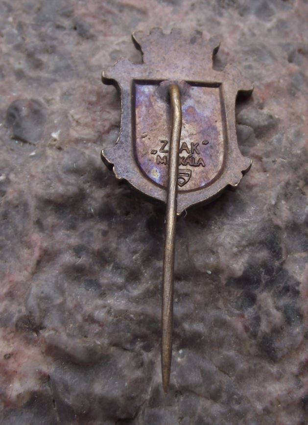 Antique Prague Nusle District Praha 4 Heraldic Crest Coat of Arms Pin Badge - Badgecrazy