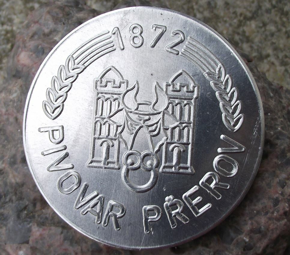 Antique Czech Pivovar Prerov 1872 1000 Beers Award Beer Brewery Medallion - Badgecrazy
