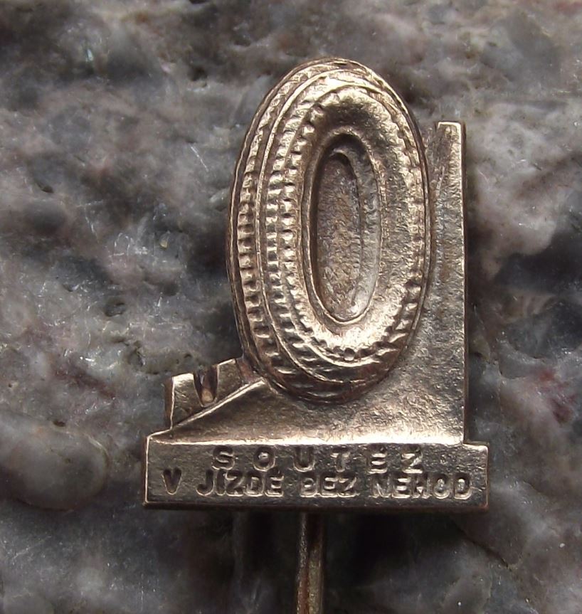 Antique Competition Travel without Accident Czechoslovakia Racing Race Pin Badge - Badgecrazy