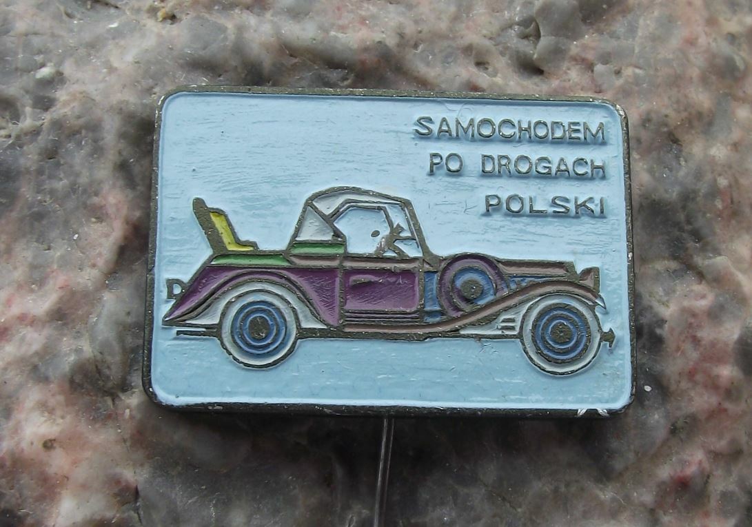 Antique Poland Veteran Vintage Cars Polish Road Driving Series Pin Badge - Badgecrazy