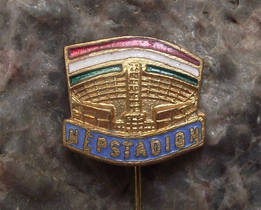 Antique Ferenc Puskas Nepstadion Giant Football Soccer Stadium Hungary Pin Badge - Badgecrazy