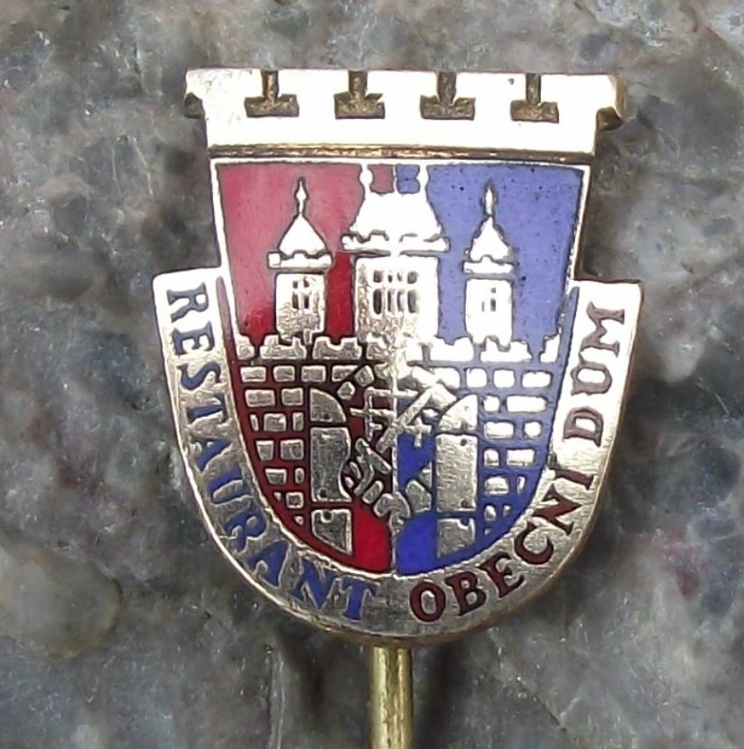 Antique Municipal House Obecni Dum Prague Art Nouveau Architecture Pin Badge - Badgecrazy