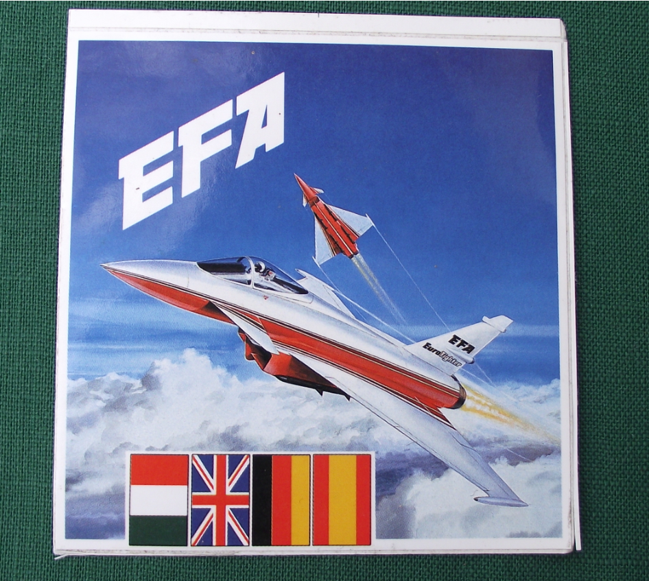 1982 Farnborough Airshow EFA Eurofighter Typhoon EF2000 Aircraft Sticker Decal - Badgecrazy