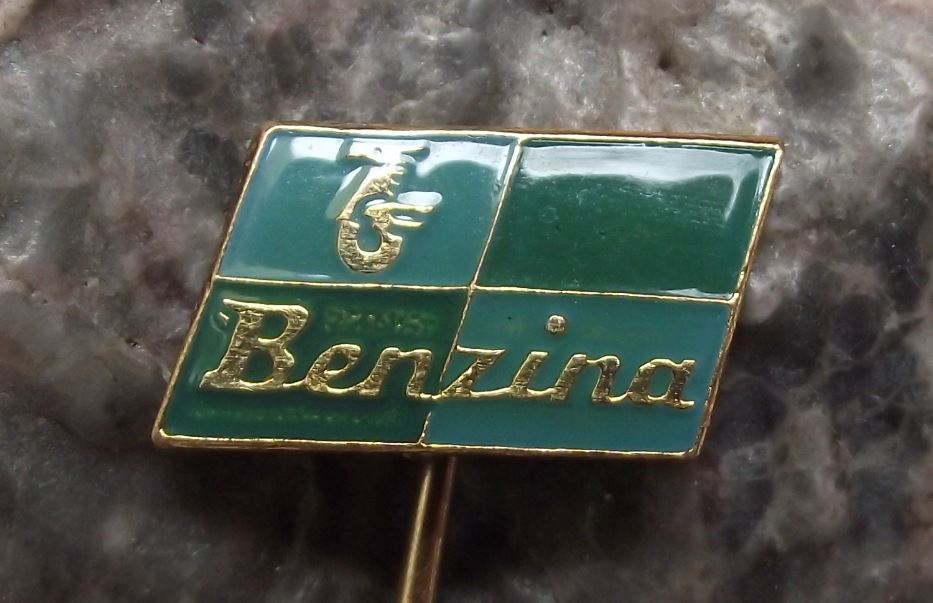 Vintage Benzina Fuel Mineral Motor Oil Petrol Unipetrol Company Horse Pin Badge - Badgecrazy