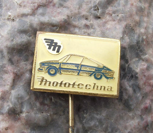 Skoda Rapid Garde Czech Motor Sports Coupe Car Auto Mototechna Firm Pin Badge - Badgecrazy