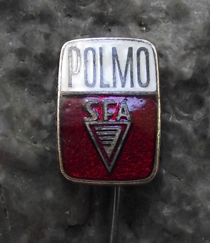 Polmo SFA Polish Motorcycles & Cars Engine Parts Factory Poland Pin Badge - Badgecrazy