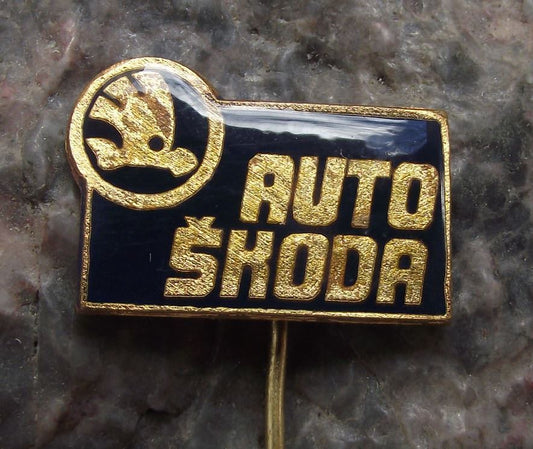 Antique Skoda Autos Czech Car Company Logo AutoSkoda Motif Pin Badge - Badgecrazy