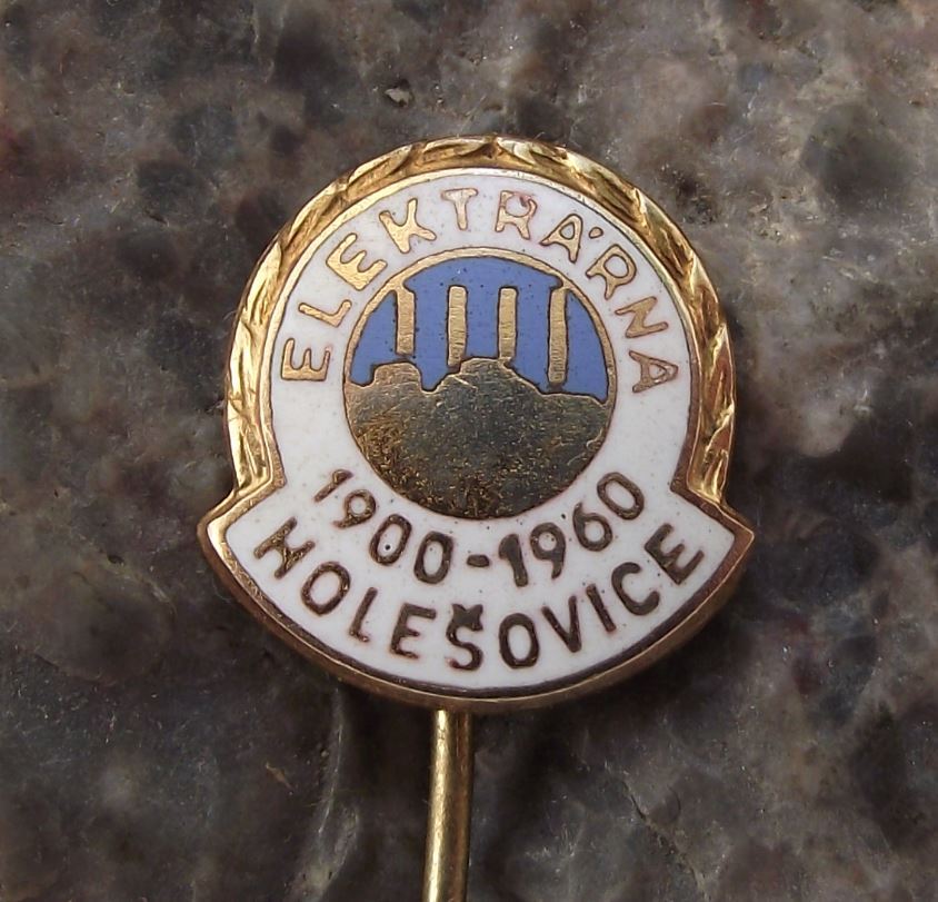 1960 Czech Coal Fired Electricity Power Station 60th Anniversary Pin Badge - Badgecrazy