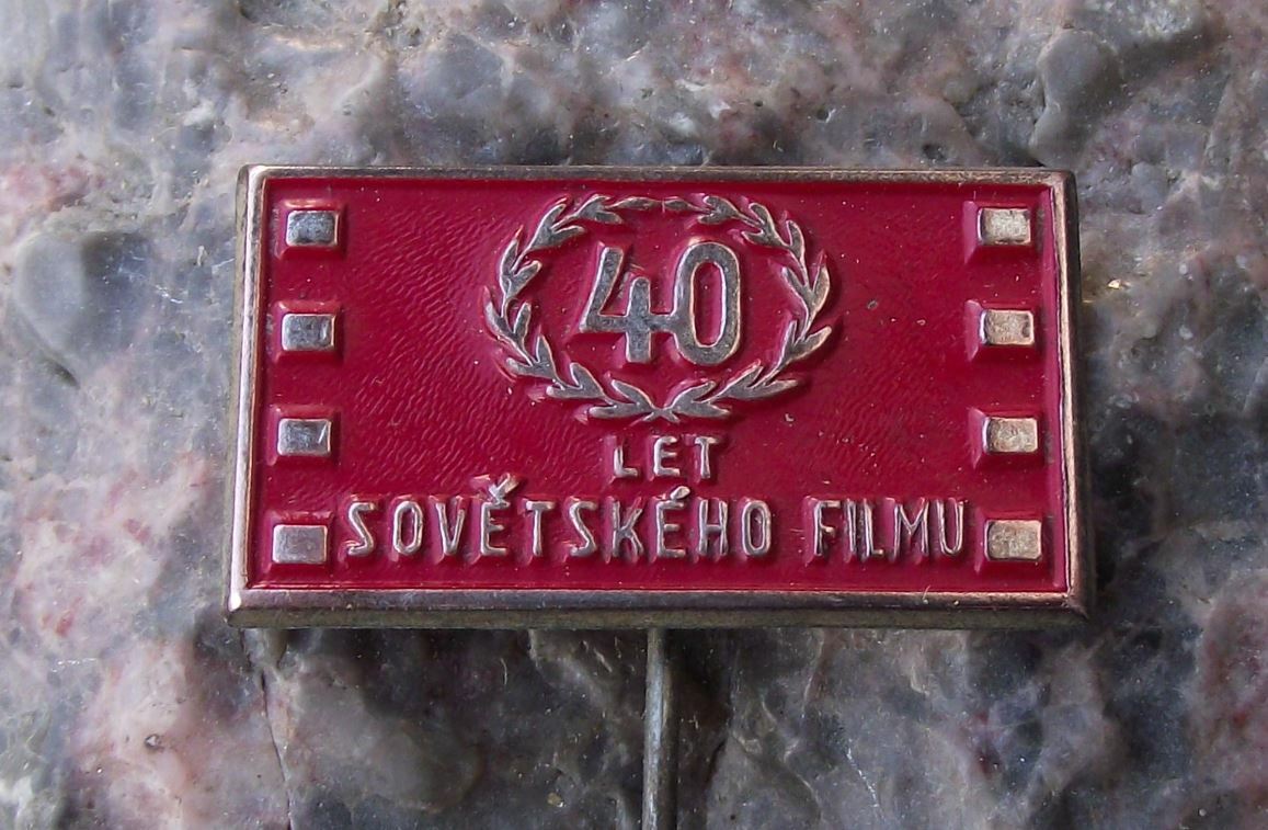 1962 Soviet Union Russia Film Movie Making Industry 40th Anniversary Pin Badge - Badgecrazy