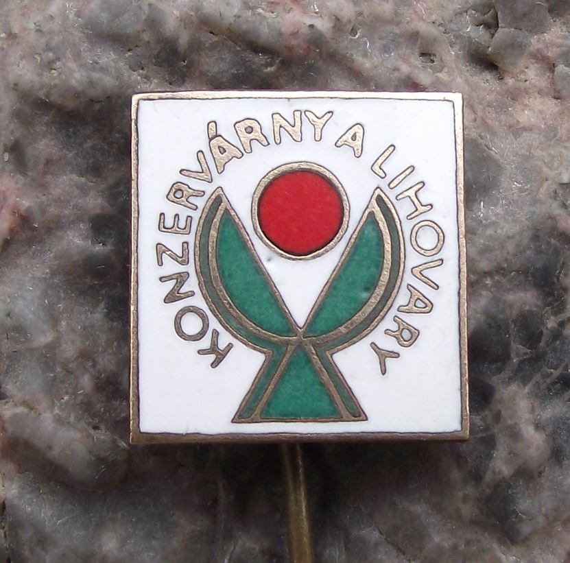 Antique Distillery Distilleries Liquor Spirits of Czechoslovakia Fruit Pin Badge - Badgecrazy