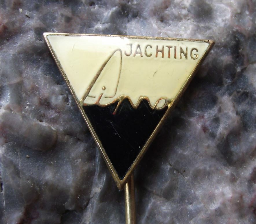 Antique Lipno Lake Dam Boat Yacht Czech Tourist Sailing Yachting Sport Pin Badge - Badgecrazy