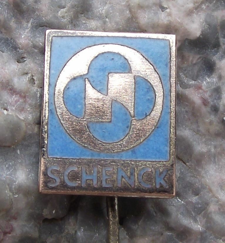 Vintage Schenck Weighing Feeding Screening Technologies Engineering Pin Badge - Badgecrazy