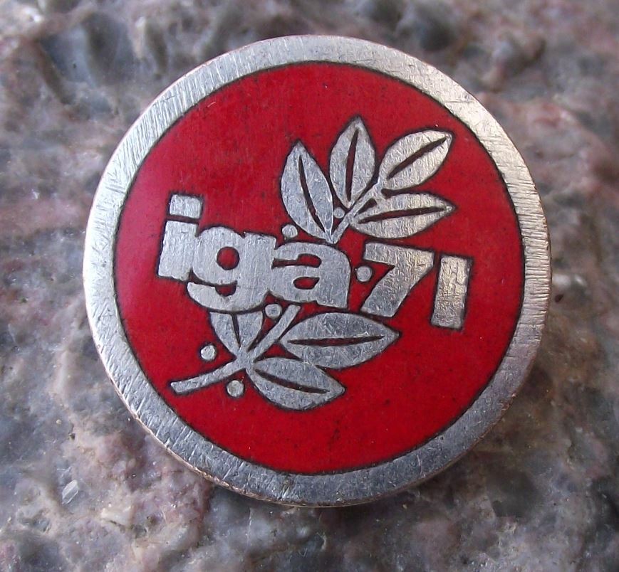 1971 East Germany IGA 71 International Garden Trade Show Messe German Pin Badge - Badgecrazy