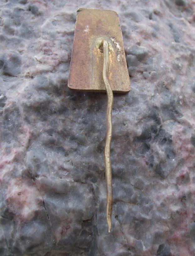 Antique Jindrich J S Baar Monument Catholic Priest Poet Writer Czech Pin Badge - Badgecrazy