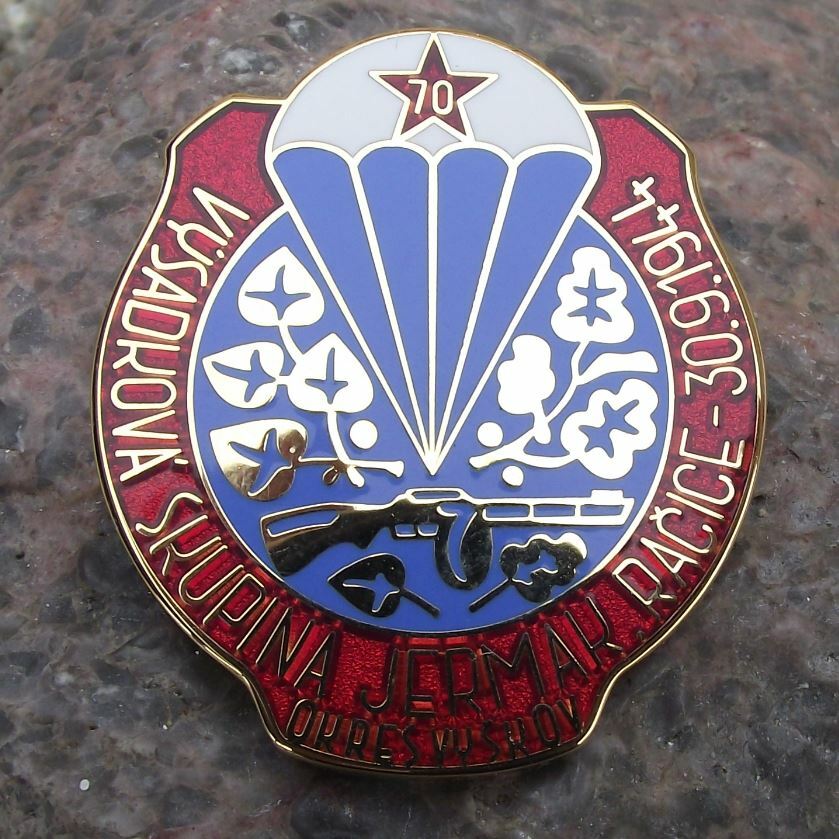 2014 Soviet Partisan Resistance Parachute Brigade 70th Anniversary Pin Badge - Badgecrazy