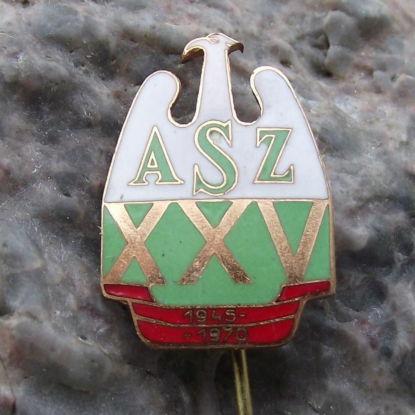 1970 AZS XXV Polish University Sports Association 25th Anniversary Pin Badge - Badgecrazy
