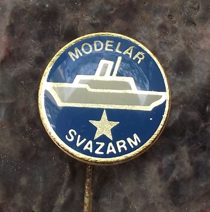 Svazarm Model Boat Maker Design Czech Army Cadets Military Reserve Pin Badge - Badgecrazy
