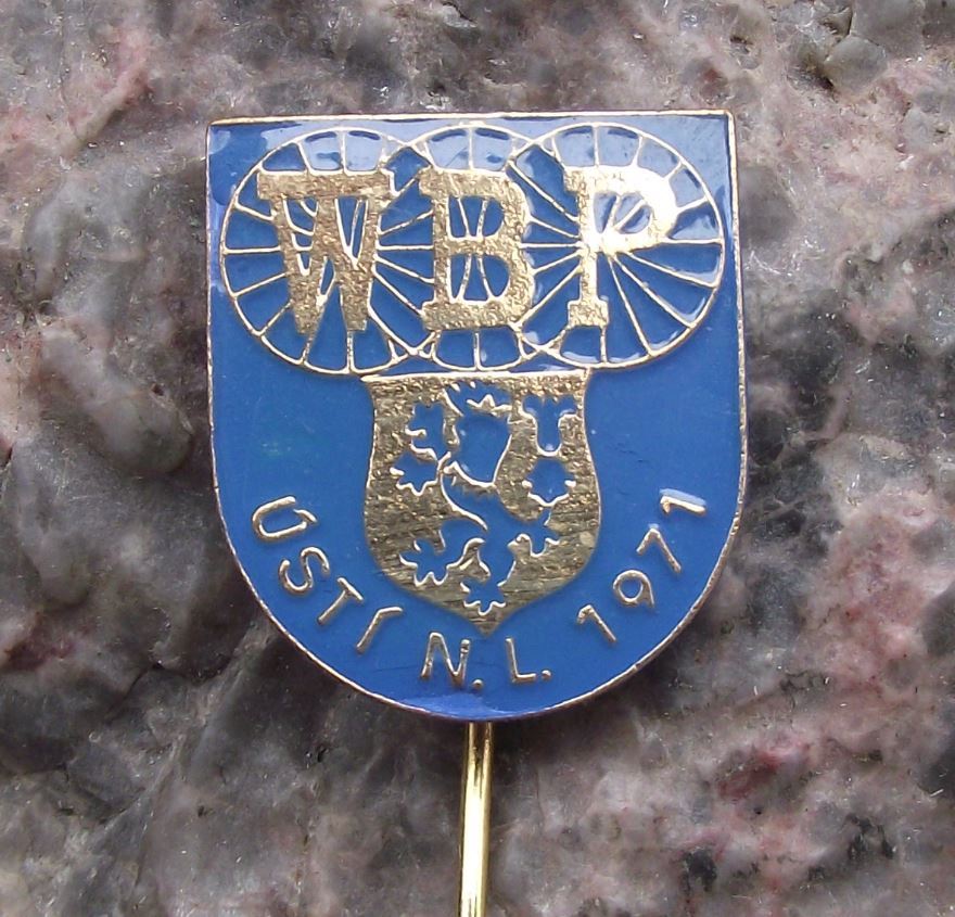 1971 WBP International Bicycle Peace Bike Race Usti nad Labem Stage Pin Badge - Badgecrazy