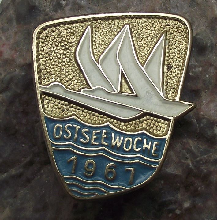 1961 Ostseewoche Baltic Week DDR East Germany International Festival Pin Badge - Badgecrazy