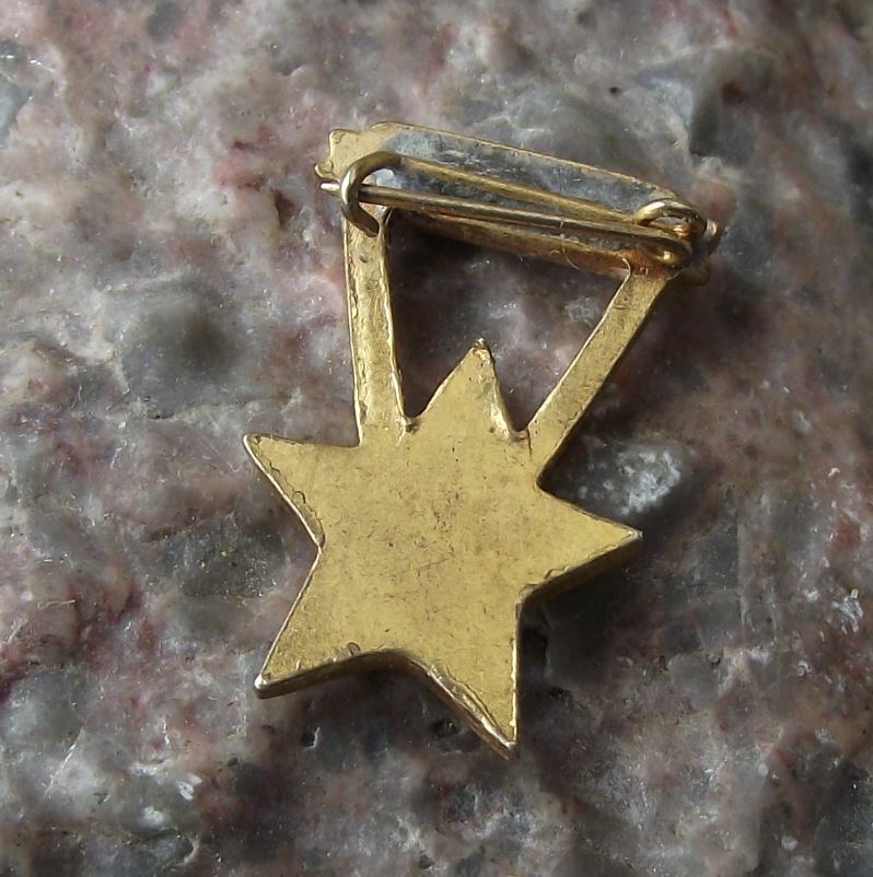 Antique Hungary Communist Coat of Arms Heraldic Crest Wheat Hammer Pin Badge - Badgecrazy