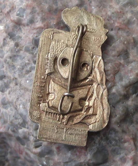 1959 Thalmann Pioneer Gute Arbeit Schule Good School Work Award DDR Pin Badge - Badgecrazy