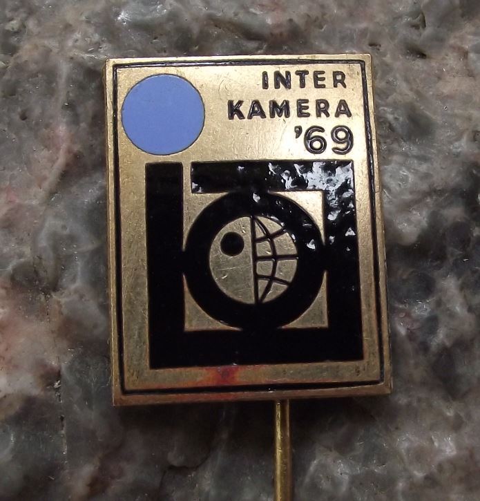 1969 Inter Kamera '69 SLR Camera & Photo Exhibition Intercamera Pin Badge - Badgecrazy