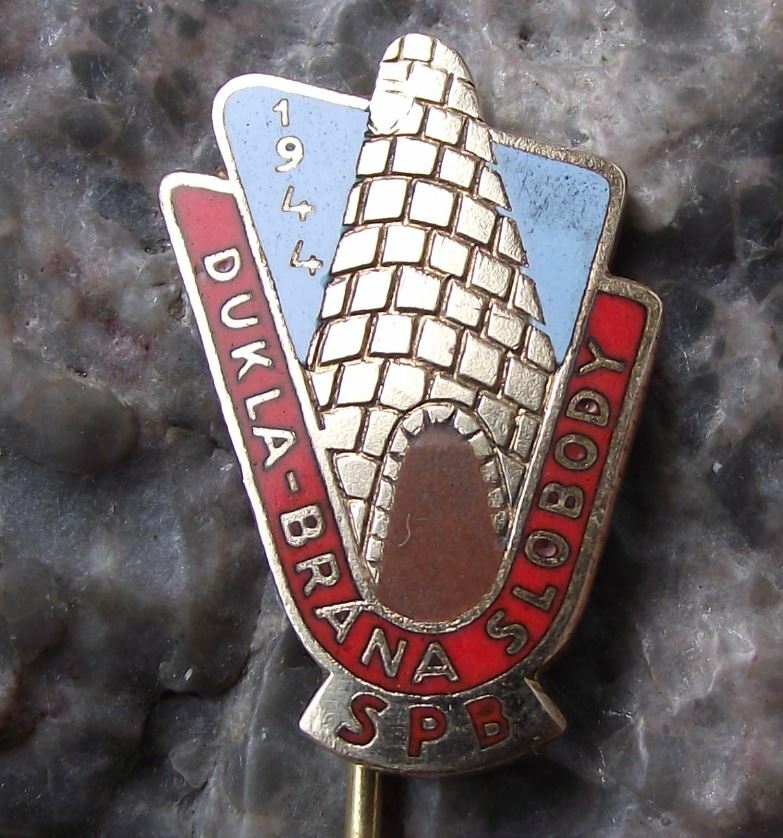 Vintage Dukla Pass Battle Memorial Czech Army 1st Division WW2 SPB Pin Badge - Badgecrazy