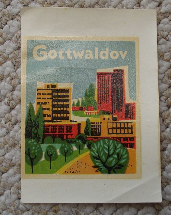 Antique Gottwaldov Zlin Modern Urban Utopia Czechoslovakia City Decal Sticker - Badgecrazy