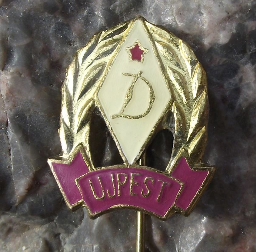 Vintage Ujpesti Dozsa Ujpest FC Football Club Hungary Hungarian Soccer Pin Badge - Badgecrazy