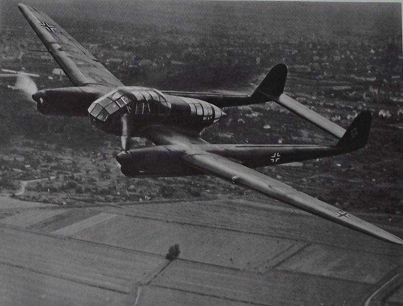 1974 Focke Wulf Fw 189 WW2 Twin Boom Reconnaissance Aircraft Photographic Plate - Badgecrazy