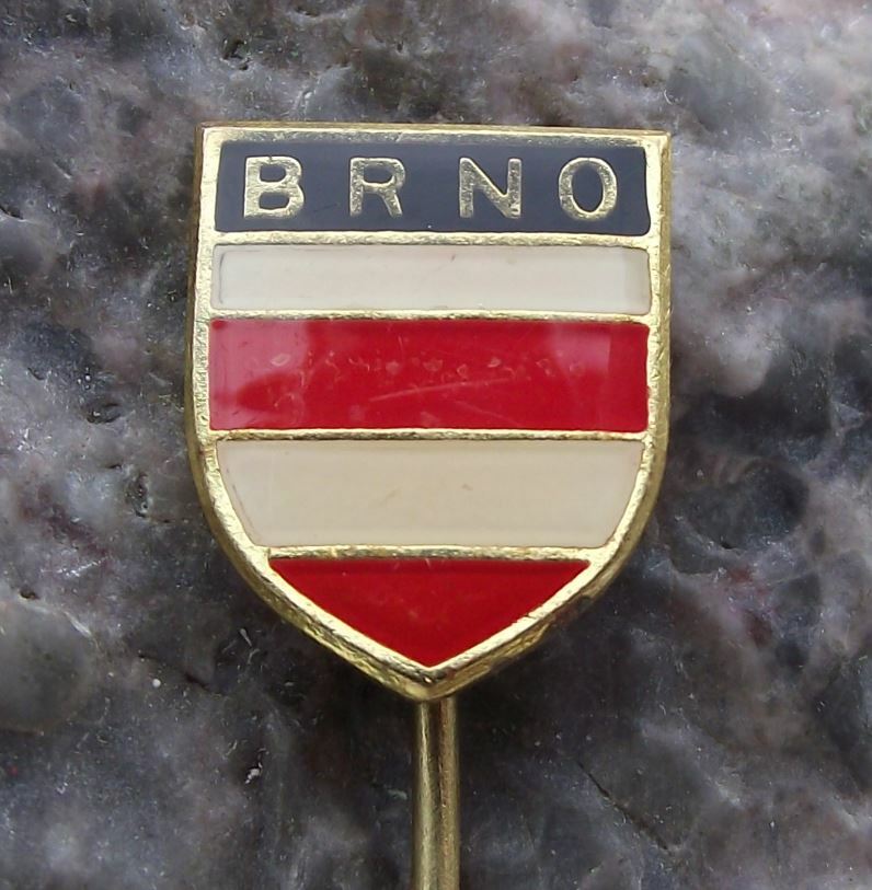 Brno Czechoslovakia Czech City Crest Coat of Arms Heraldic Shield Pin Badge - Badgecrazy