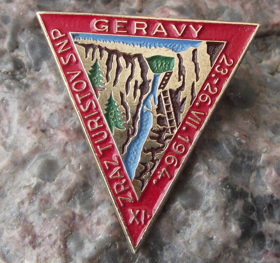 1964 Geravy Slovakia National Military Armed Uprising SNP Meeting Pin Badge - Badgecrazy
