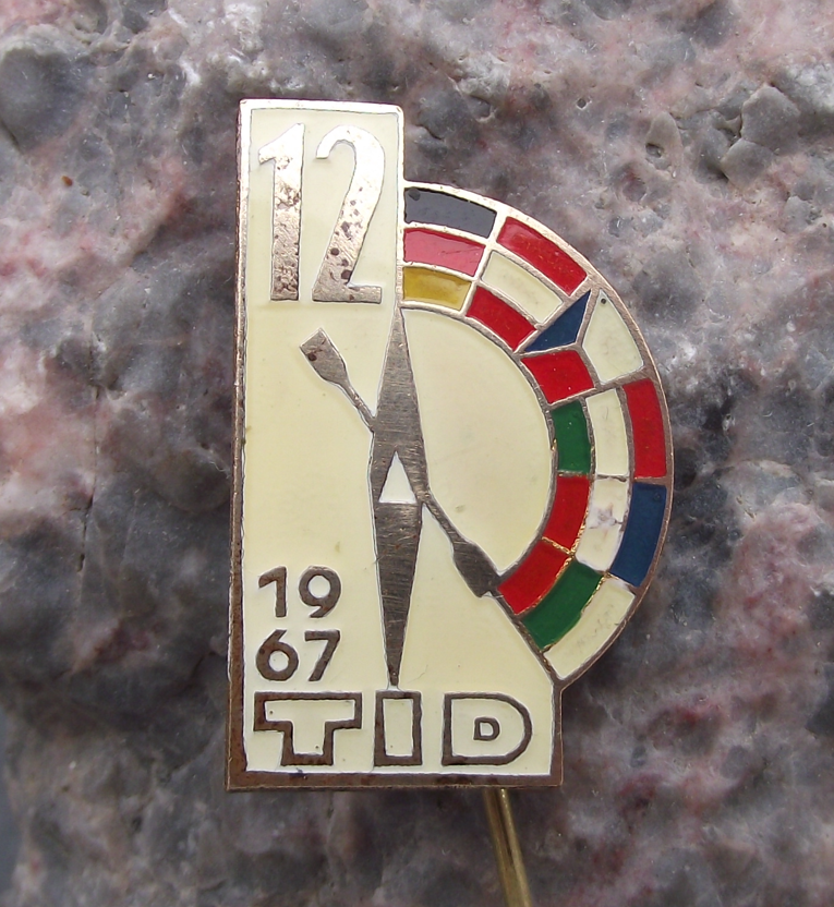 1967 Tour International Danubien 12th TID Danube Canoe Event Germany Pin Badge - Badgecrazy