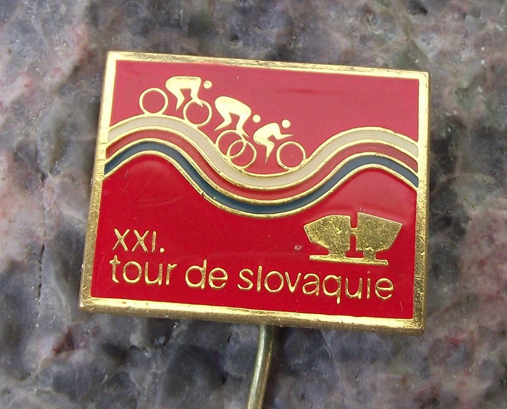 1977 Okolo Slovenska Tour of Slovakia Cycling UCI Europe Bike Race Pin Badge - Badgecrazy