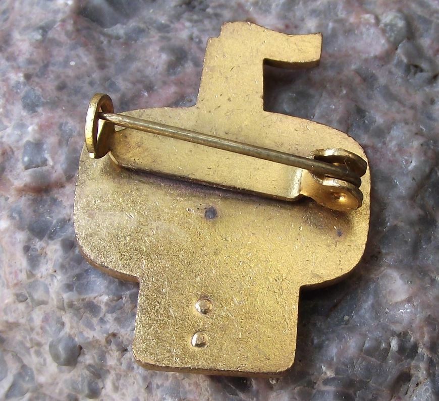 Antique Power Station Plant Cooling Towers Chimney Stack Anniversary Pin Badge - Badgecrazy